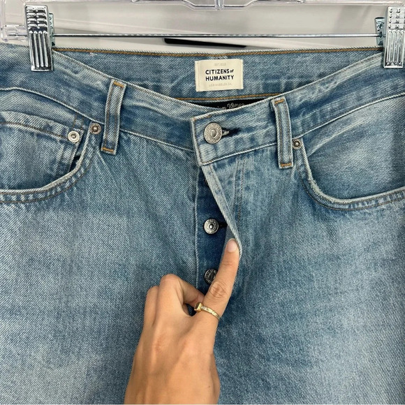 Citizens of Humanity Ryan Light Wash Straight Leg Slouchy Denim Jeans 26 - Picture 5 of 11